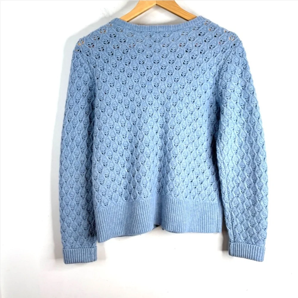 Pendleton Light Blue Knit Cardigan Sweater - Picture 4 of 10